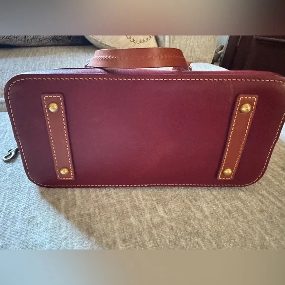 Dooney & Bourke Florentine Leather Bordeaux Gretchen Tote - Picture 5 of 9